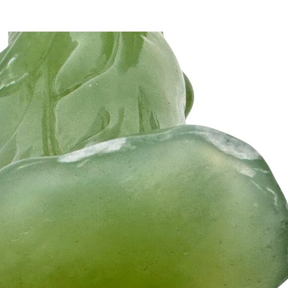 Chinese Light Jade Vintage 1930's Female 6.5" Figurine-Excellent Stunning - Picture 7 of 8